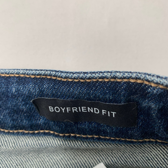 Judy Blue Women Jeans 25 Blue Denim Boyfriend Fit Dark Wash Distressed Adult - Picture 10 of 13